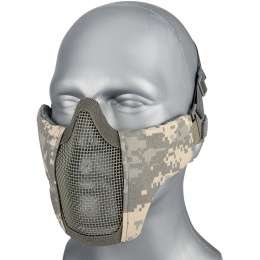 G-Force Low Carbon Steel Mesh Nylon Lower Face Mask - ACU