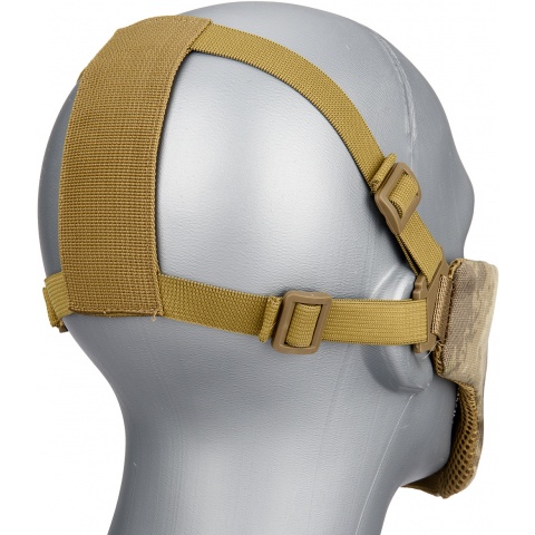 G-Force Low Carbon Steel Mesh Nylon Lower Face Mask - AT