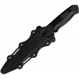 AMA Rubber Bayonet Knife w/ ABS Plastic Sheath Cover - BLACK