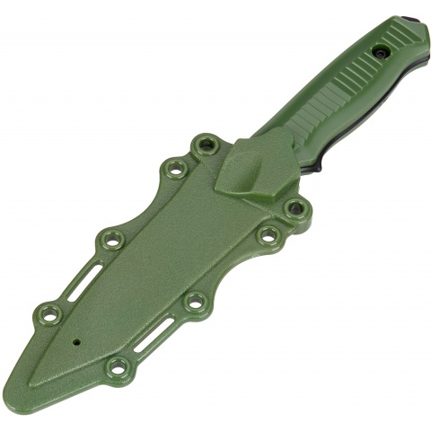AMA Rubber Bayonet Knife w/ ABS Plastic Sheath Cover - OLIVE DRAB