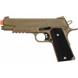 UK Arms Spring Metal 1911 Airsoft Training Pistol - DARK EARTH