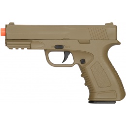 UK Arms Spring Compact Metal Airsoft Training Pistol - DARK EARTH