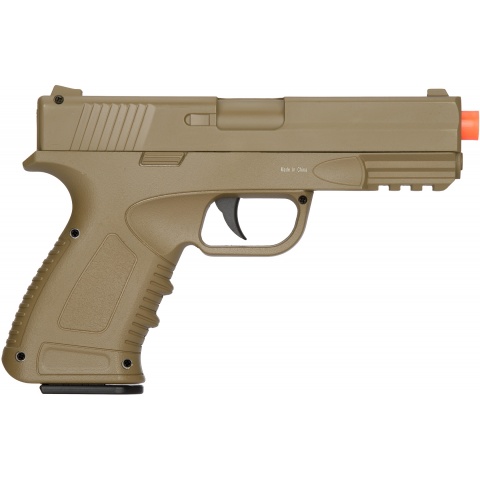 UK Arms Spring Compact Metal Airsoft Training Pistol - DARK EARTH