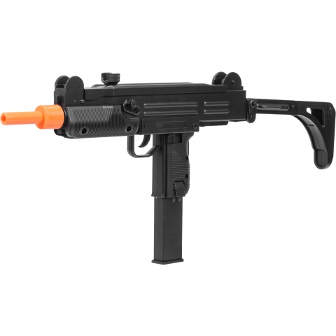 WellFire ABS Plastic UZI CQB Airsoft SMG w/ Stock - BLACK