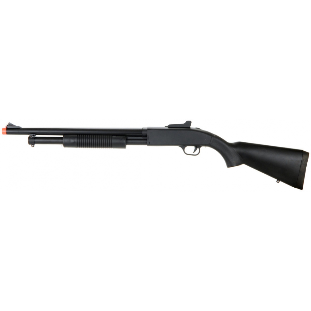 UK Arms Airsoft Spring Shotgun w/ Fixed Stock BLACK Airsoft Megastore