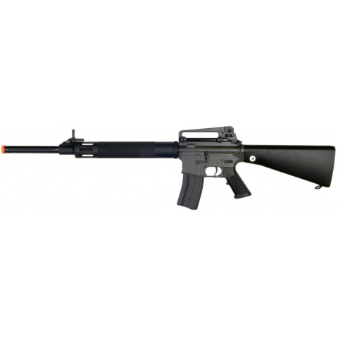JG M16 AEG Metal Airsoft Rifle w/ Fixed Stock - BLACK