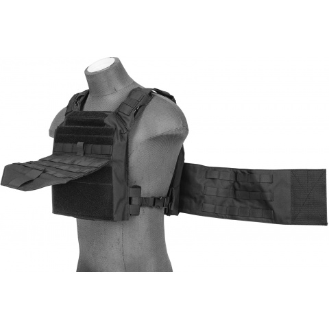 Lancer Tactical Speed Attack Armor Nylon Tactical Vest (Black)