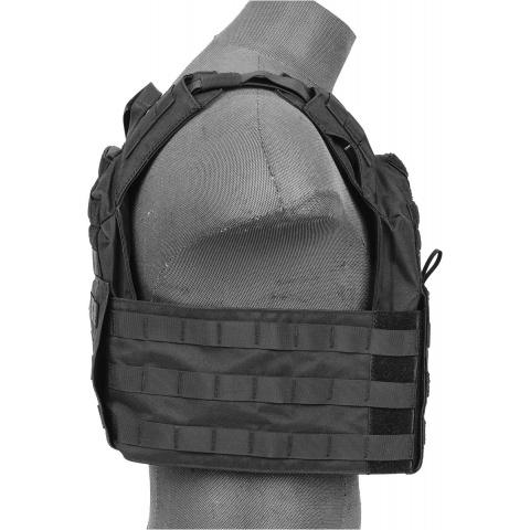 Lancer Tactical Speed Attack Armor Nylon Tactical Vest (Black)