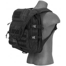 Lancer Tactical 600D Nylon Tactical Gear Laptop Backpack - BLACK