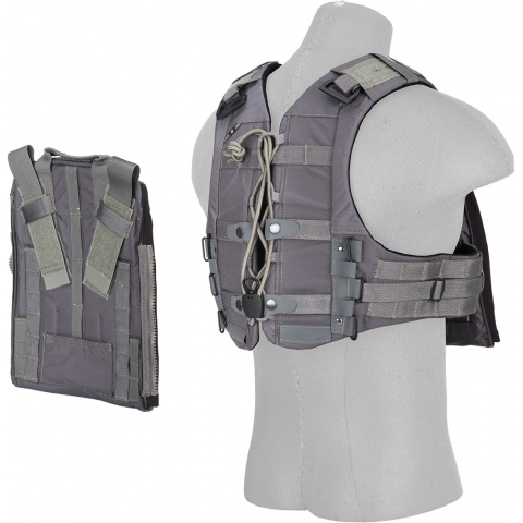 Crye Precision Licensed AVS Adaptive Vest System Plate Carrier (Color: Urban Gray)