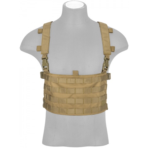 Lancer Tactical 1000D Nylon QD Chest Rig and Backpack Combo - TAN