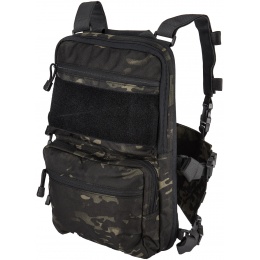 Lancer Tactical 1000D Nylon QD Chest Rig and Backpack Combo - BLACK CAMO