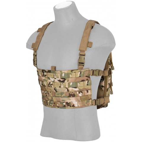 Lancer Tactical 1000D Nylon QD Chest Rig and Backpack Combo - CAMO