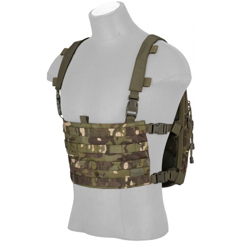 Lancer Tactical 1000D Nylon QD Chest Rig and Backpack Combo - MC TROPIC