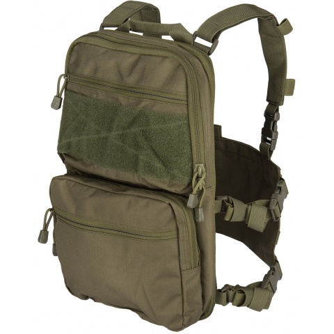 Lancer Tactical 1000D Nylon QD Chest Rig and Backpack Combo - OD GREEN