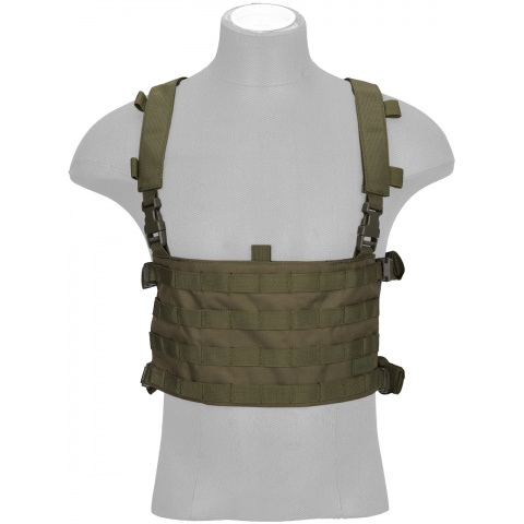Lancer Tactical 1000D Nylon QD Chest Rig and Backpack Combo - OD GREEN