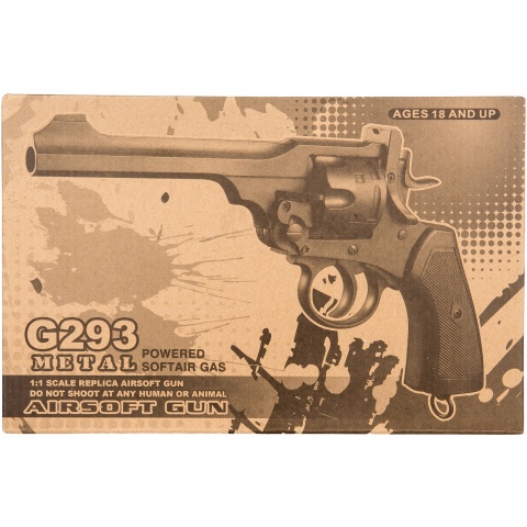 WellFire G293 Webley MKVI Top-Break CO2 Revolver Airsoft Gun