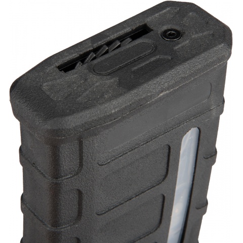 Sentinel Gears 350rd Waffled Polymer M4/M16 High Capacity AEG Magazine - BLACK