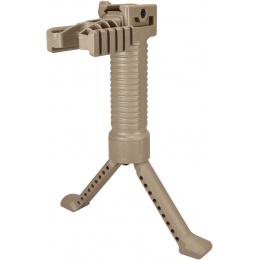Sentinel Gears Tactical Bipod Grip and Dual Rail Grip Pod System - TAN