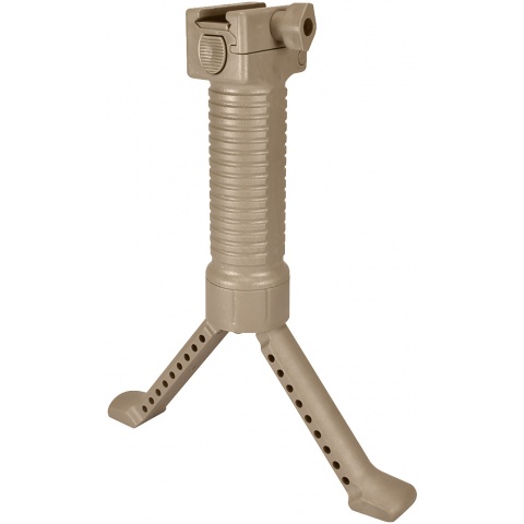 Sentinel Gears Tactical Bipod Grip and Dual Rail Grip Pod System - TAN