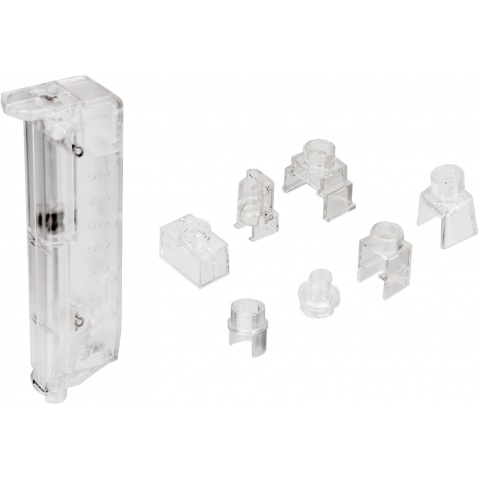 Sentinel Gears Airsoft BB Speedloader for Mid and Low Cap Magazines - CLEAR
