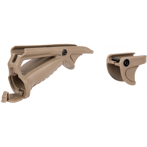 Sentinel Gears Ergonomic Pointing Foregrip w/ Tactical Support Grip - DARK EARTH