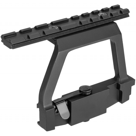 Sentinel Gears Quick-Detach AK Side Mouting Optics Rail - BLACK