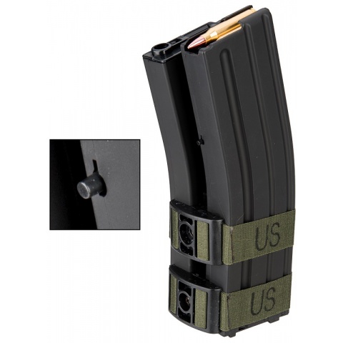 Sentinel Gears 1200rd Electric Winding Dual Magazine for M4 AEGs - BLACK