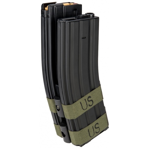 Sentinel Gears 1200rd Electric Auto-Winding Dual Magazine for M4 AEGs - BLACK