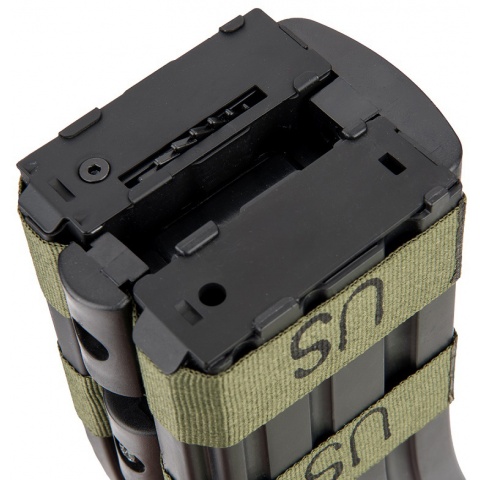 Sentinel Gears 1200rd Electric Auto-Winding Dual Magazine for M4 AEGs - BLACK