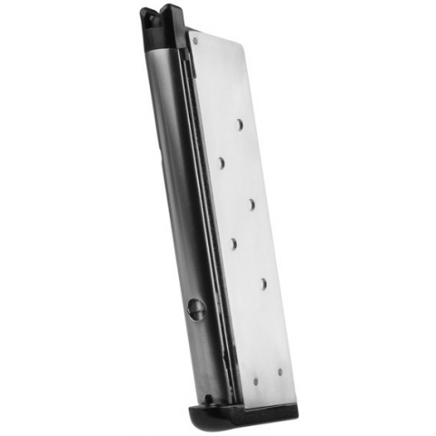 WE M1911 MEU 15rd Airsoft Gas Blowback Pistol Magazine - SILVER