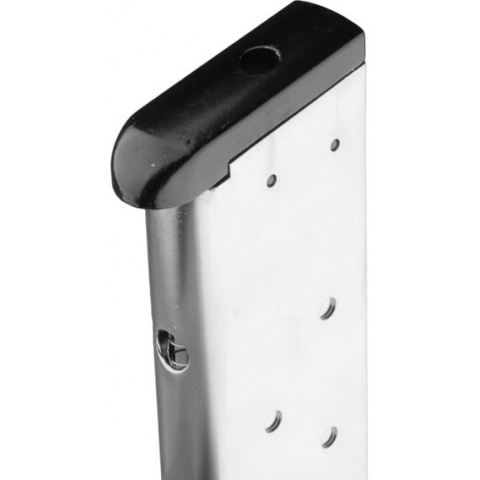 WE M1911 MEU 15rd Airsoft Gas Blowback Pistol Magazine - SILVER