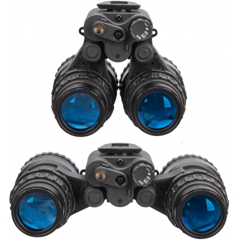 Lancer Tactical Replica Dual PVS-15 NVG Dummy Goggles - BLACK