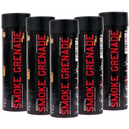 Enola Gaye Airsoft Wire Pull Tactical Smoke Grenade WP40 - RED - PACK OF 5