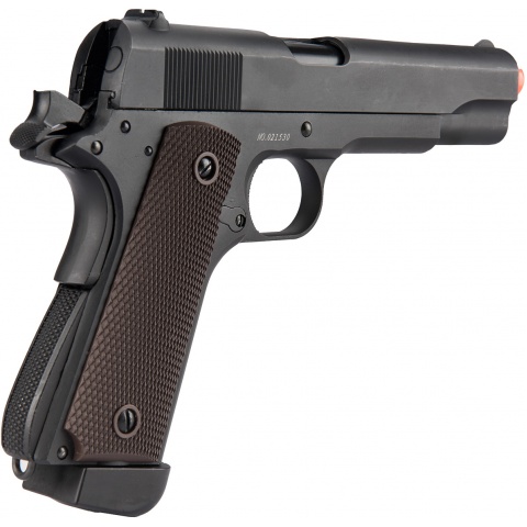 Double Bell M1911 CO2 Airsoft Pistol Type 1 (High Velocity) - BLACK