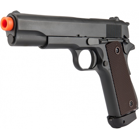 Double Bell M1911 CO2 Blowback Airsoft Pistol (400+ FPS) - BLACK