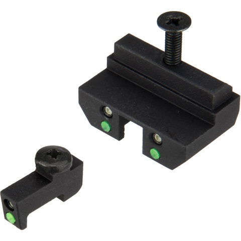 Nine Ball Hybrid Tritium Airsoft Sights for Marui G18C GBB