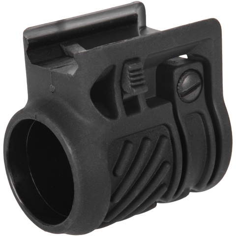 Airsoft Megastore Flashlight / Laser Ring Mount w/ QD Weaver Mount (Color: Black)