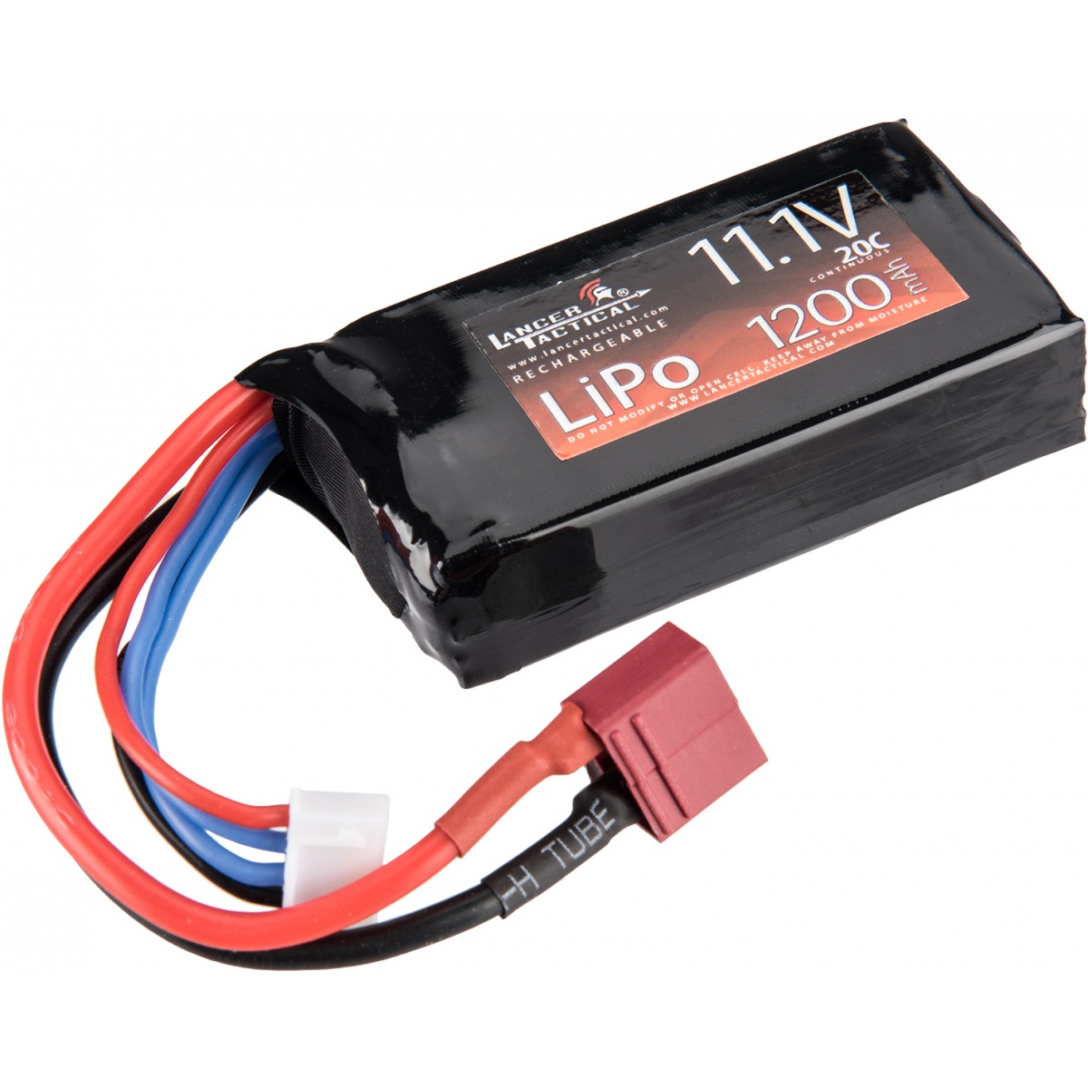 Lancer Tactical 20C 11.1v 1200mAh Mini Deans LiPo Battery Airsoft