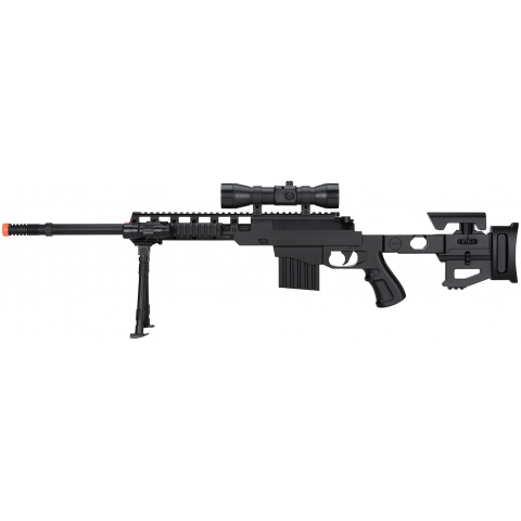 UK Arms Fully Loaded Tactical Quad RIS Sniper Rifle - BLACK