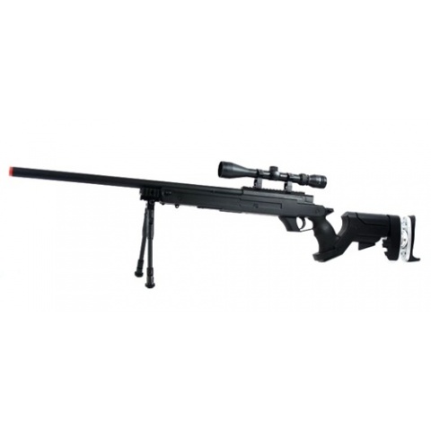 WellFire SR-22 Bolt Action Type 22 Sniper Rifle w/ Scope & Bipod - BLK