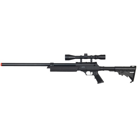 Well APS SR-2 Modular Bolt Action Airsoft Sniper Rifle w/ Scope - BLACK
