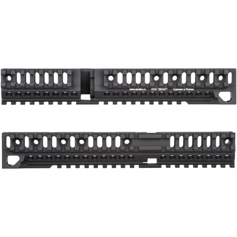 Atlas Custom Works Aluminum AK 10 inch Lower Rail Handguard - Black