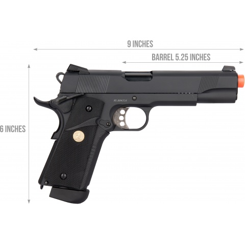 Double Bell M1911 CO2 Blowback MEU Airsoft Pistol (Low Velocity)