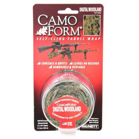 McNETT Camo Form Protective Camouflage Fabric Wrap - DIGITAL WOODLAND