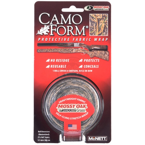 McNETT Heavyweight Protective Camouflage Fabric Wrap - Shadow Grass