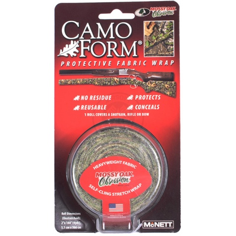 McNETT Camo Form Protective Fabric Wrap - MOSSY OAK OBSESSION