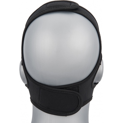 WoSport Yokai Ogre Half Face Mask w/ Soft Padding - BLUE/GOLD