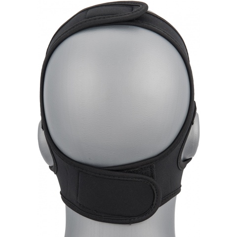 WoSport Yokai Ogre Half Face Mask w/ Soft Padding - WHITE/GOLD