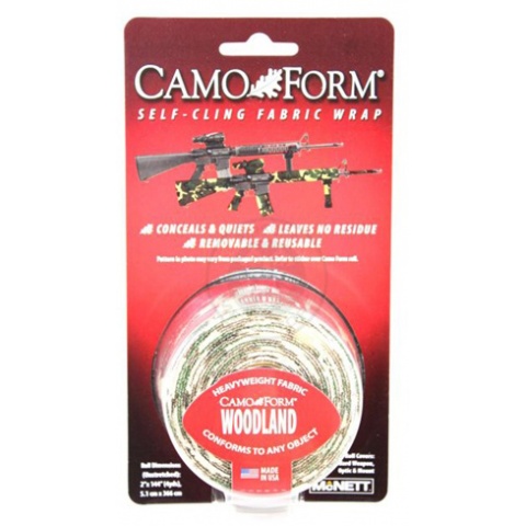 McNETT Camo Form Protective Camouflage Fabric Wrap - WOODLAND CAMO
